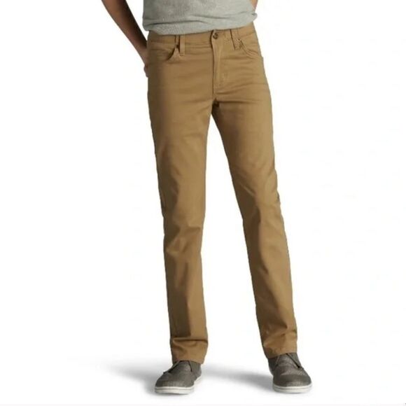 3/$25 SALE: LEE SLIM STRAIGHT LEG COMFORT SCHOOL UNIFORM PANTS TAN BOYS SIZE 18 - Picture 16 of 16